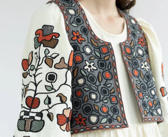 woman in vest